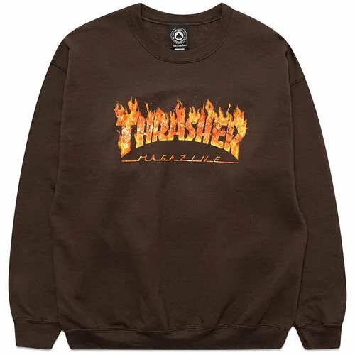 Толстовка THRASHER, размер S, коричневый