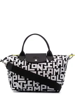 Longchamp маленькая сумка-тоут Le Pliage с логотипом