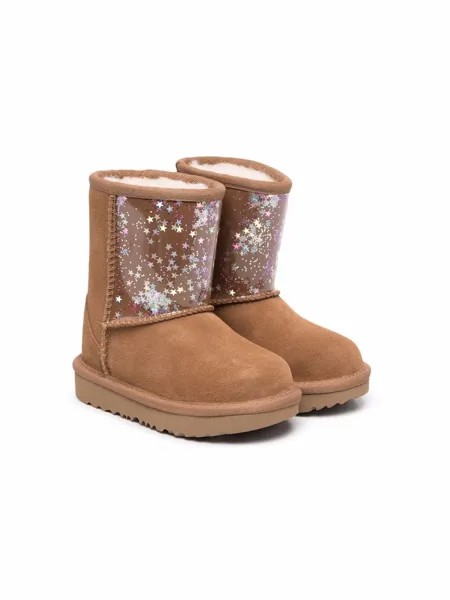 UGG Kids sequin star-embellished ankle boots