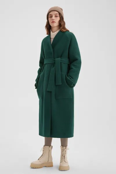 Пальто женское ASHE F16WC1GE зеленое onesize