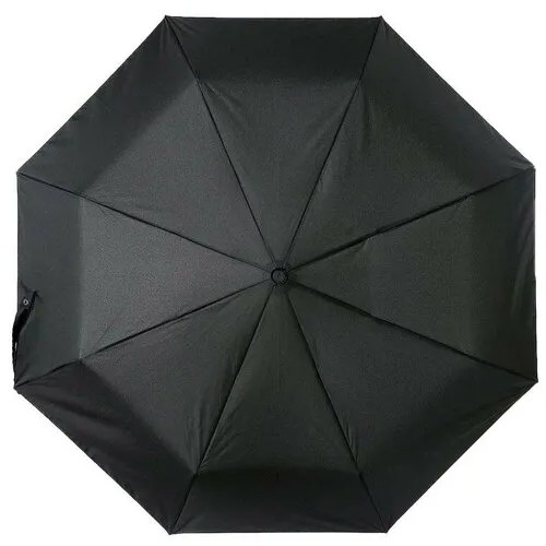 Мини-зонт Lamberti, автомат, 3 сложения, купол 108 см., 8 спиц, для мужчин, черный