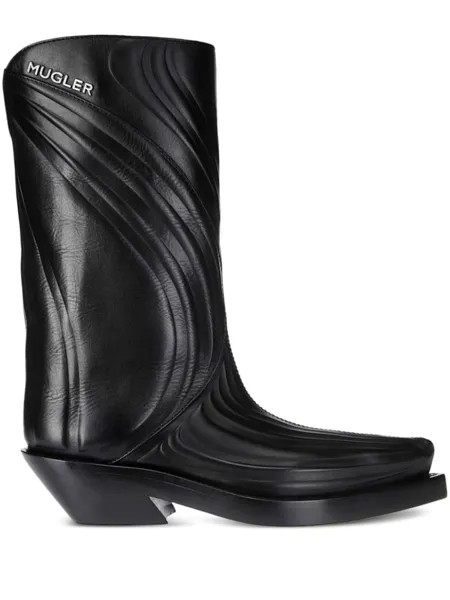 Ботинки Mugler Santiag, черный