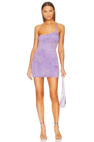 Платье мини For Love & Lemons Finley, фиолетовый