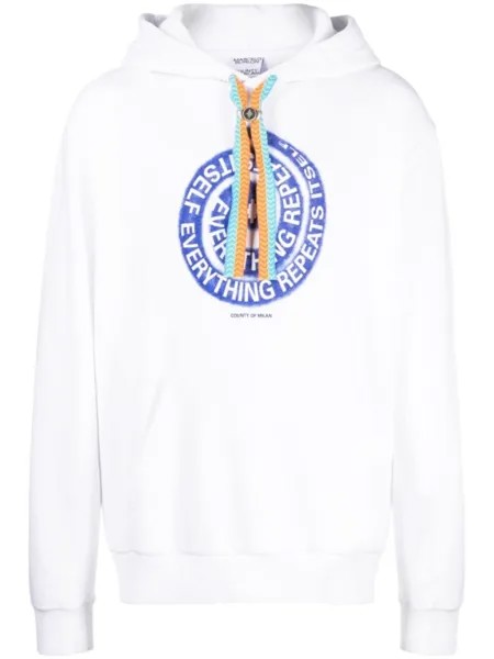 Худи с принтом Marcelo Burlon County of Milan, белый