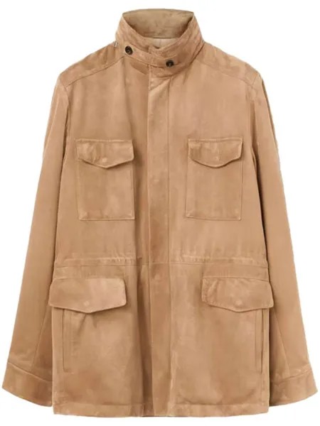 Куртка из овчины на пуговицах Loro Piana, бежевый