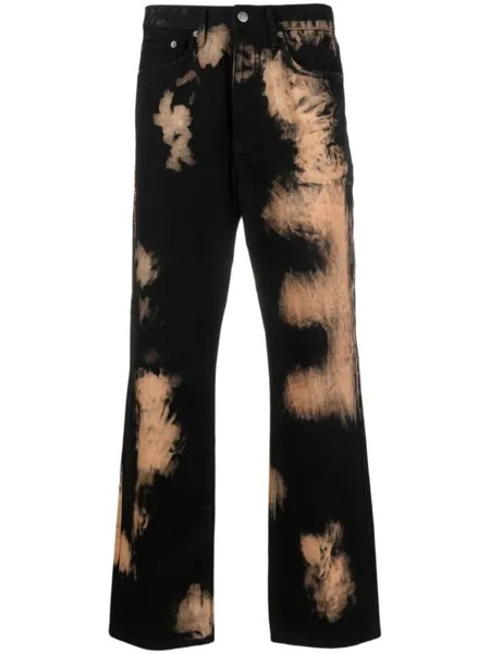 Ksubi прямые джинсы Anti K Hellfire, черный