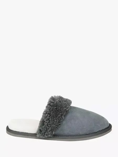 Тапочки Celtic & Co. Men's Sheepskin Mule, цвет dark grey