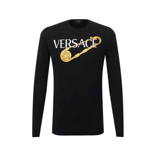 Хлопковый лонгслив Versace