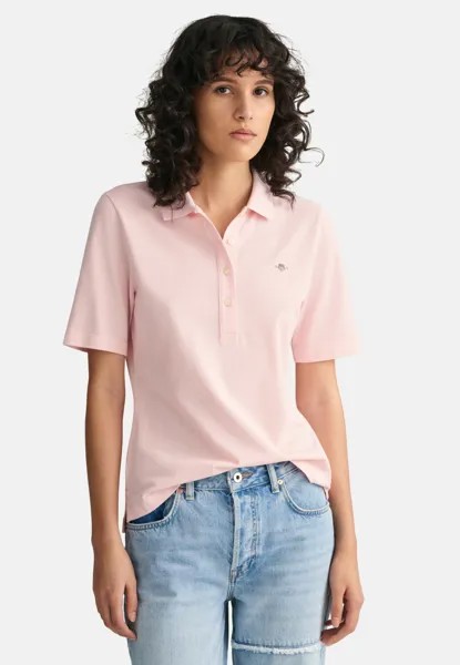 Рубашка-поло Slim Shield GANT, блекло-розовый