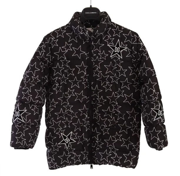 DOLCE - GABBANA Детская черная куртка-пуховик на молнии с принтом звезд s.Tag 9/10 Рекомендуемая розничная цена 700 долларов США