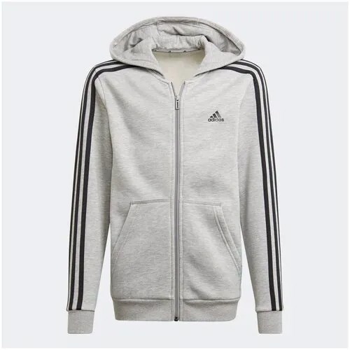 Толстовка Adidas B 3S FZ HD Серый 134 GQ8903