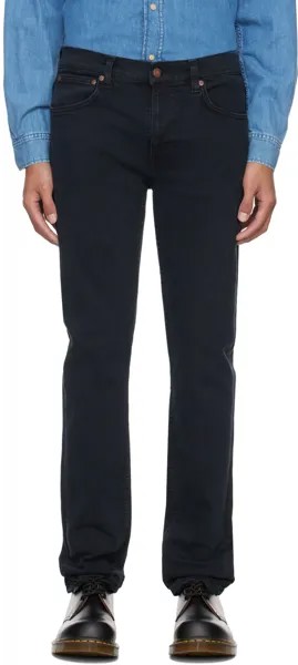 Черные джинсы Lean Dean Nudie Jeans, цвет Black skies