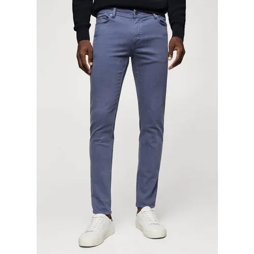 Джинсы зауженные MANGO, размер 38 EU, индиго