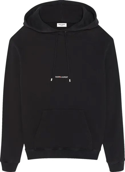 Худи Saint Laurent Rive Gauche Hoodie 'Black', черный