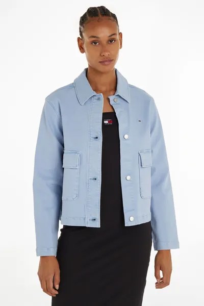Хлопковая куртка Tommy Jeans, синий