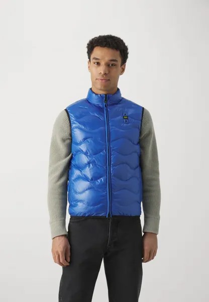 Жилет HIGH NECK VEST ROLL STITCHING Blauer, синий