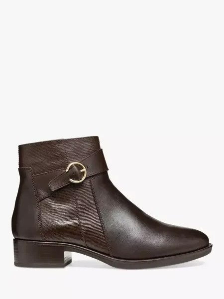 Ботильоны Geox Felicity Leather, цвет dark brown