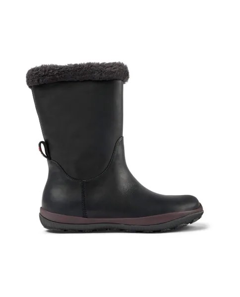 Женские кожаные ботинки с технологией Gore-tex черного цвета Camper, черный
