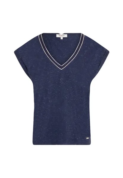Базовая футболка SHORT-SLEEVED Morgan, темно-синий