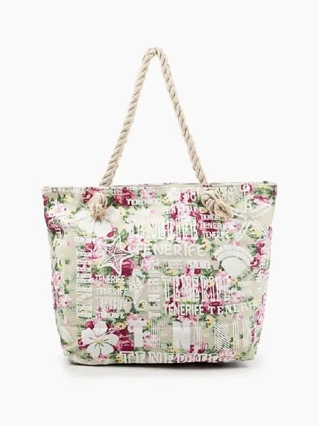 Пляжная сумка женская Rosedena BAG-46-069 бежевая