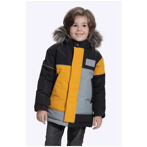 Куртка Шалуны для мальчиков, размер 26, 092, горчичный