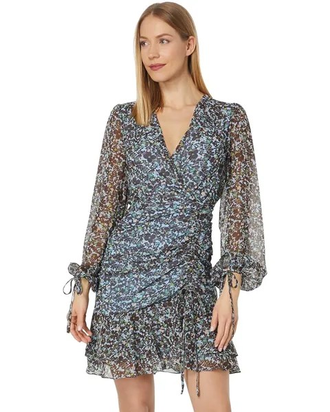 Платье Ted Baker Cherela Printed Long Sleeve Mini, синий