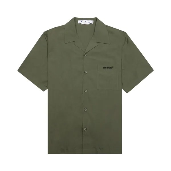 Пижамная рубашка с короткими рукавами Off-White Arrow Outline, Армейский/Зеленый