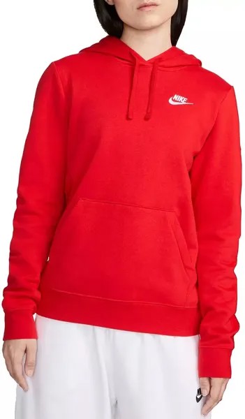 Женский флисовый пуловер с капюшоном Nike Sportswear Club