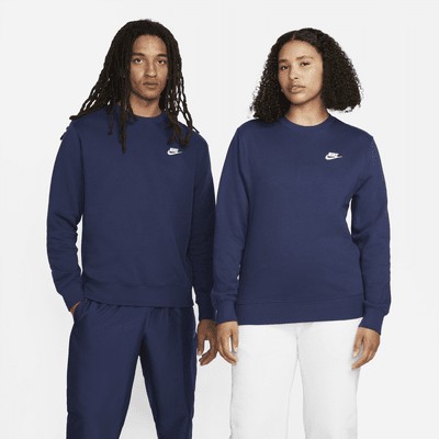 Футболка Nike Sportswear Club Fleece, цвет Midnight Navy/White