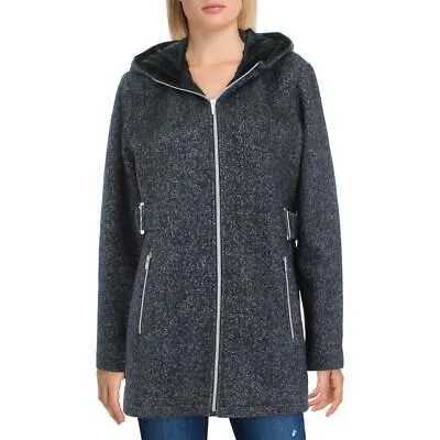 INTL details Женское черное короткое пальто с капюшоном Верхняя одежда XL BHFO 5044