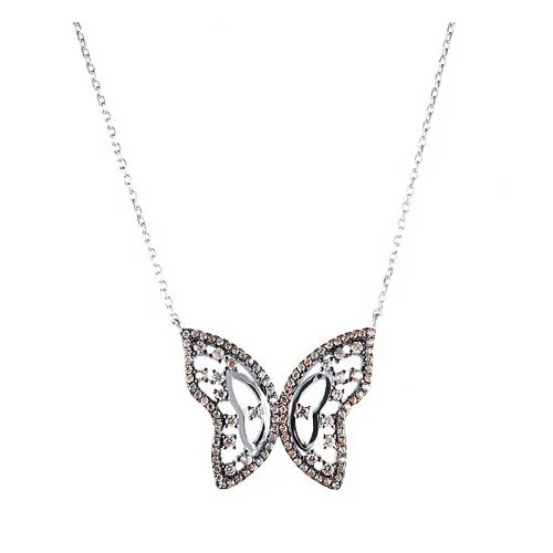 Колье ELEMENT47, серебро, 925 проба, длина 45 см.