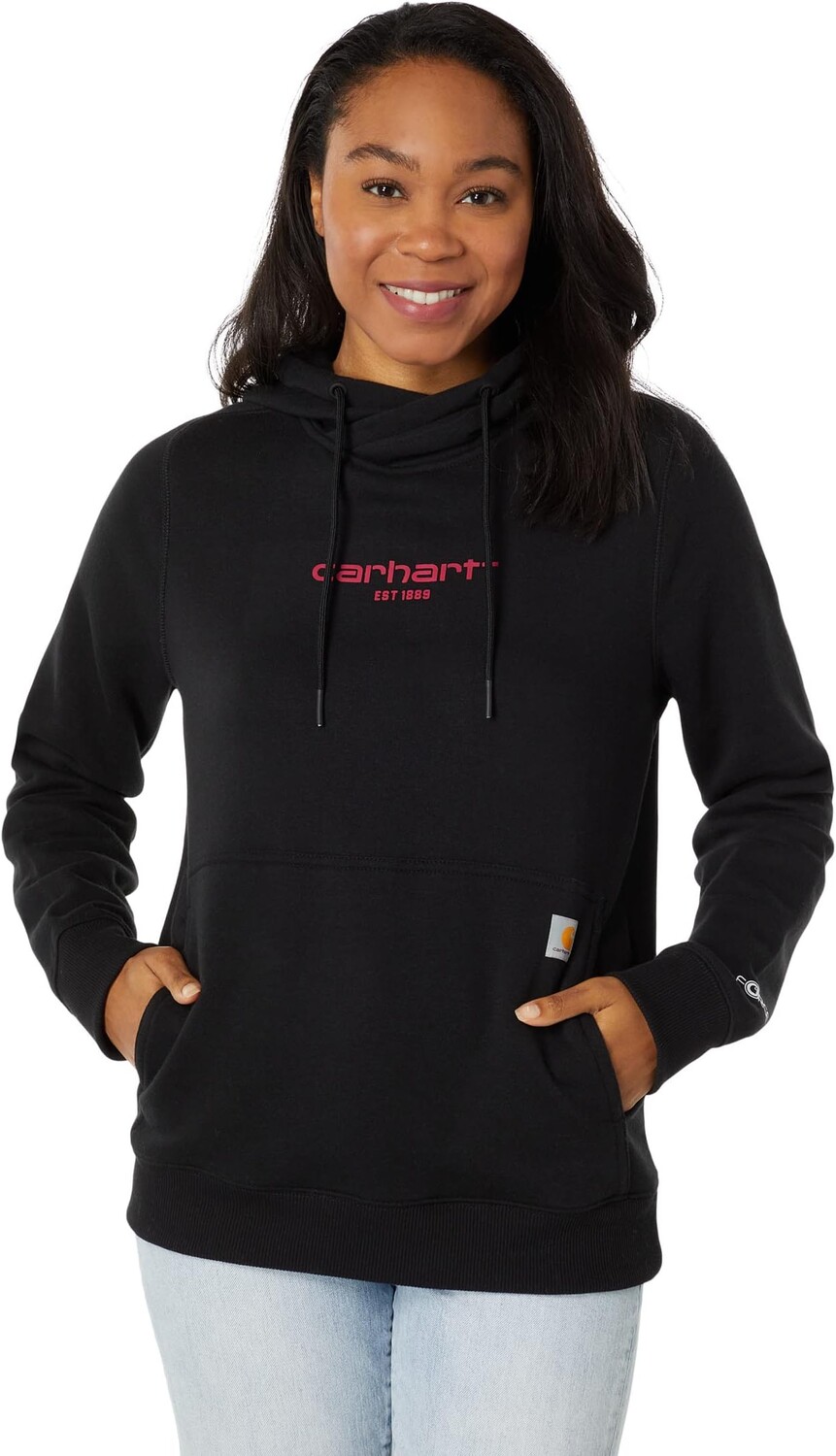 Толстовка Carhartt Force Relaxed Fit Lightweight Graphic Hooded Sweatshirt, черный