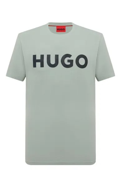 Хлопковая футболка HUGO