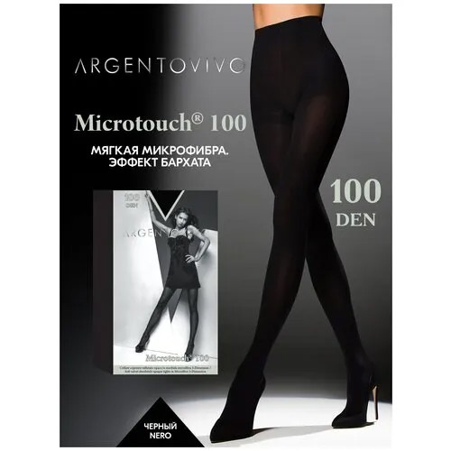 Колготки Argentovivo Microtouch, 100 den, размер 2, черный