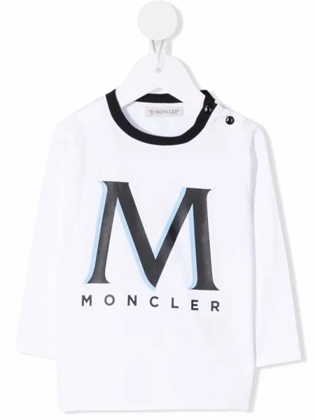 Moncler Enfant футболка с логотипом