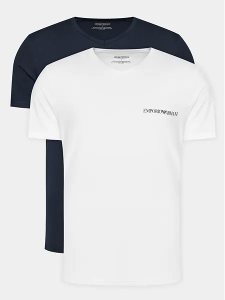 Комплект из 2 футболок стандартного кроя Emporio Armani Underwear, мультиколор
