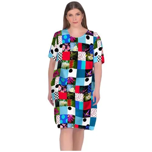 Платье Vis-a-Vis, размер M, red/blue/black