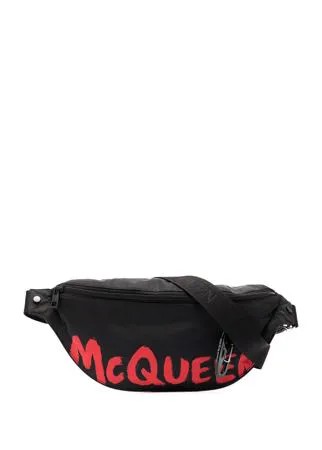Alexander McQueen поясная сумка с принтом