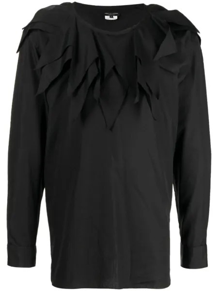 Свитшот с объемным воротником Comme des Garçons Homme Plus, черный