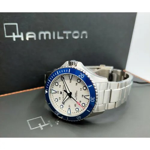 Наручные часы Hamilton Мужские часы для дайвинга Hamilton Khaki Navy Scuba Automatic H82505150, белый