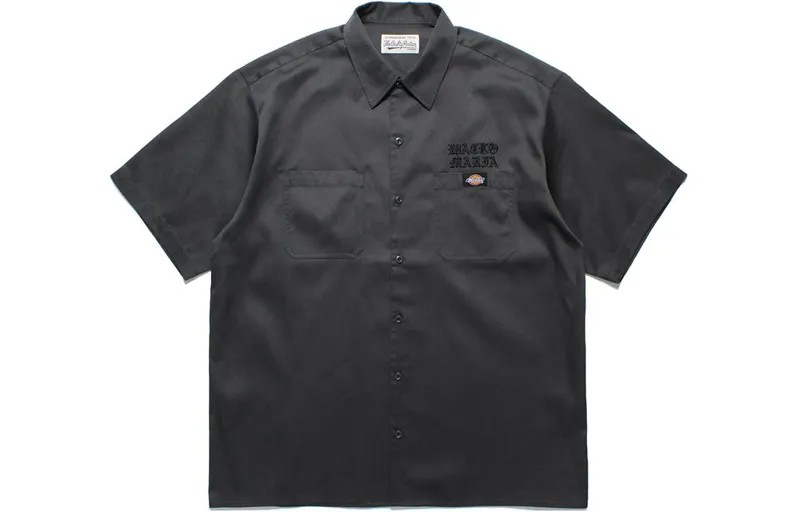 Рубашка ко-бренда Wacko Maria X WACKO MARIA унисекс, угольный цвет Dickies, цвет Charcoal