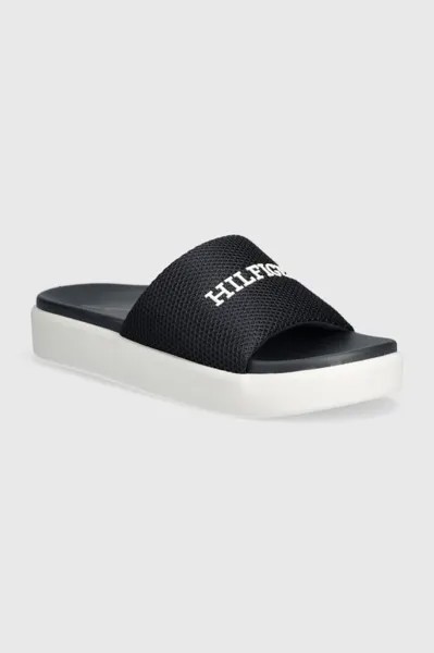 Тапочки-шлепанцы Platform Mesh Pool Slide Tommy Hilfiger, темно-синий