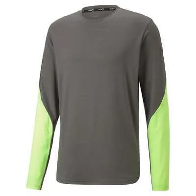 Puma Cloudspun Crew Neck Long Sleeve Running Athletic TShirt Mens Size XL Casua