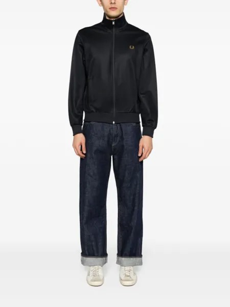 Спортивная куртка с вышитым логотипом Fred Perry, синий