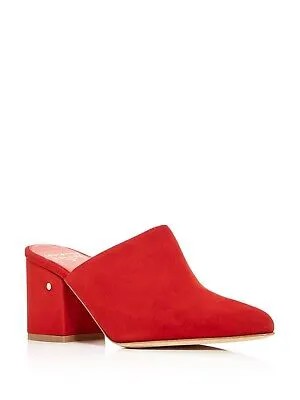 LAURENCE DACADE Красные кожаные туфли-мюли без шнуровки Areielle на каблуке 37