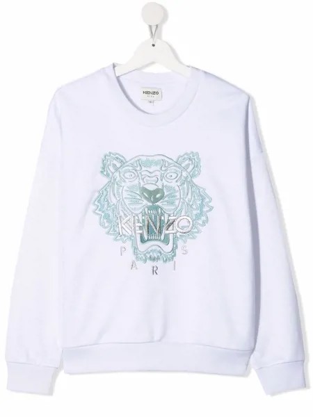 Kenzo Kids толстовка с узором Tiger