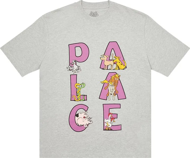 Футболка Palace Session T-Shirt 'Grey Marl', серый