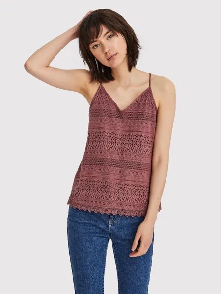 Топ стандартного кроя Vero Moda, бургундия