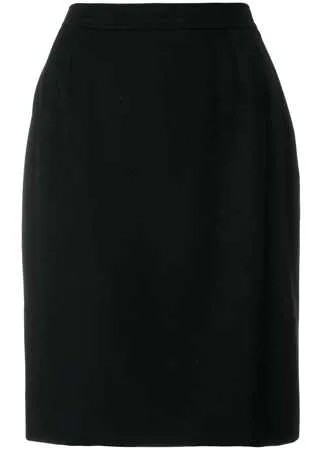 Yves Saint Laurent Pre-Owned прямая юбка с завышенной талией
