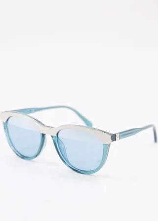 Голубые солнцезащитные очки Calvin Klein Jeans-Голубой